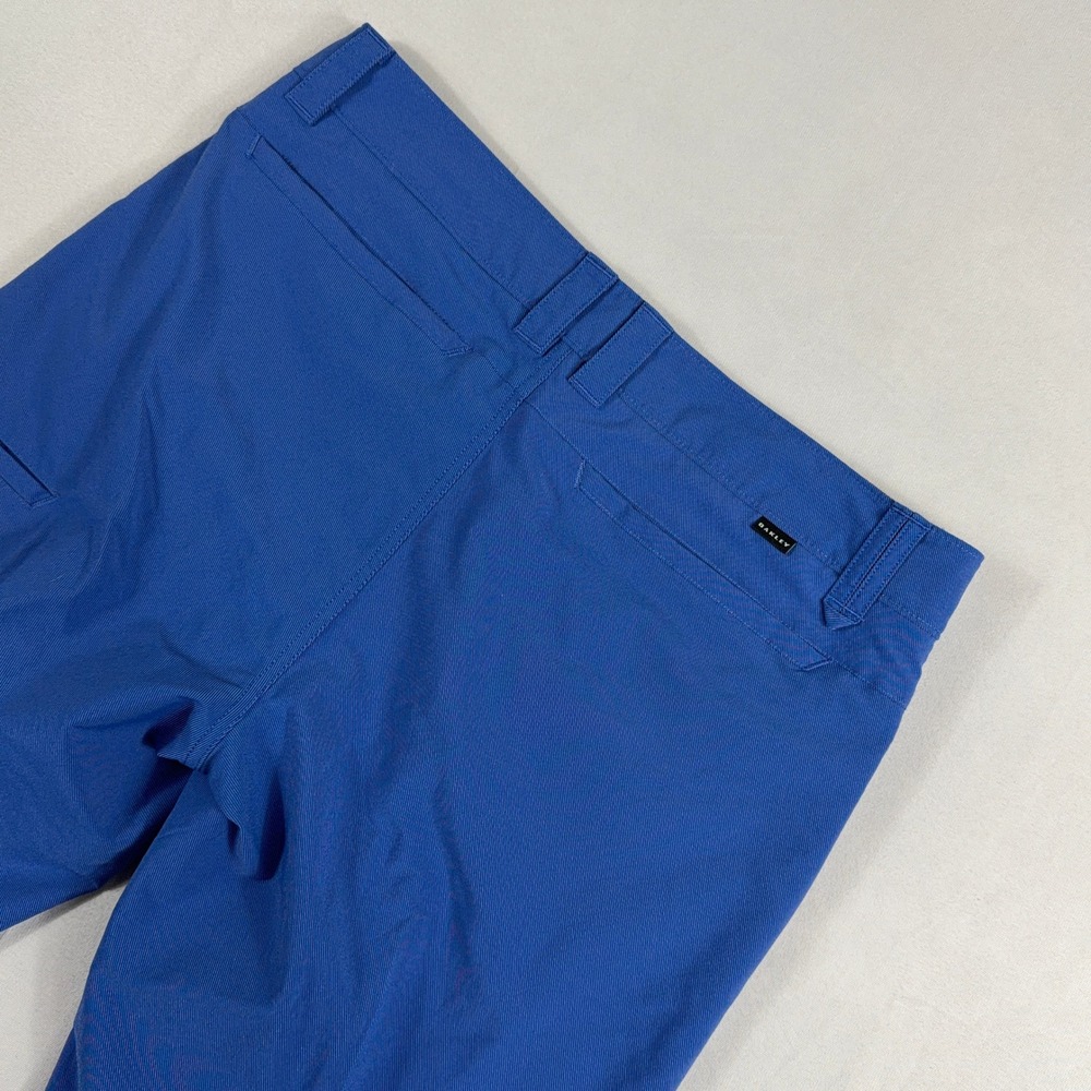 Oakley Golf Shorts Performance Blue Flat Front Hiking Active Mens Size 32